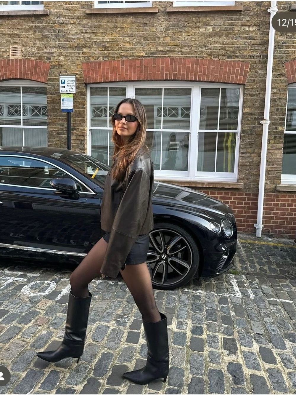 Alfani Black Pointed-Toe Knee-High Heeled Boots